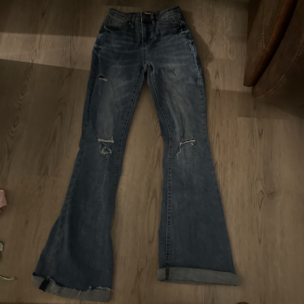 Women's Blue Flared Jeans